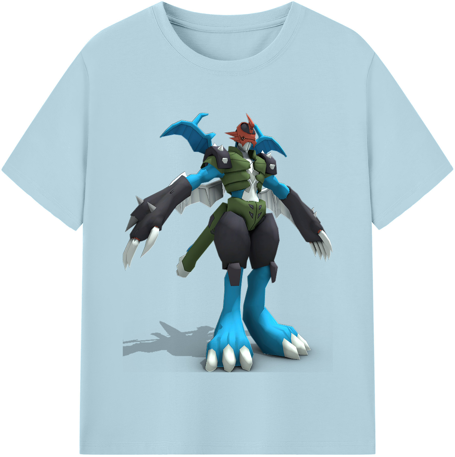 （画像用） Digimon デジタルモンスター/デジモン 綿100％半袖Tシャツ（フロントプリント）